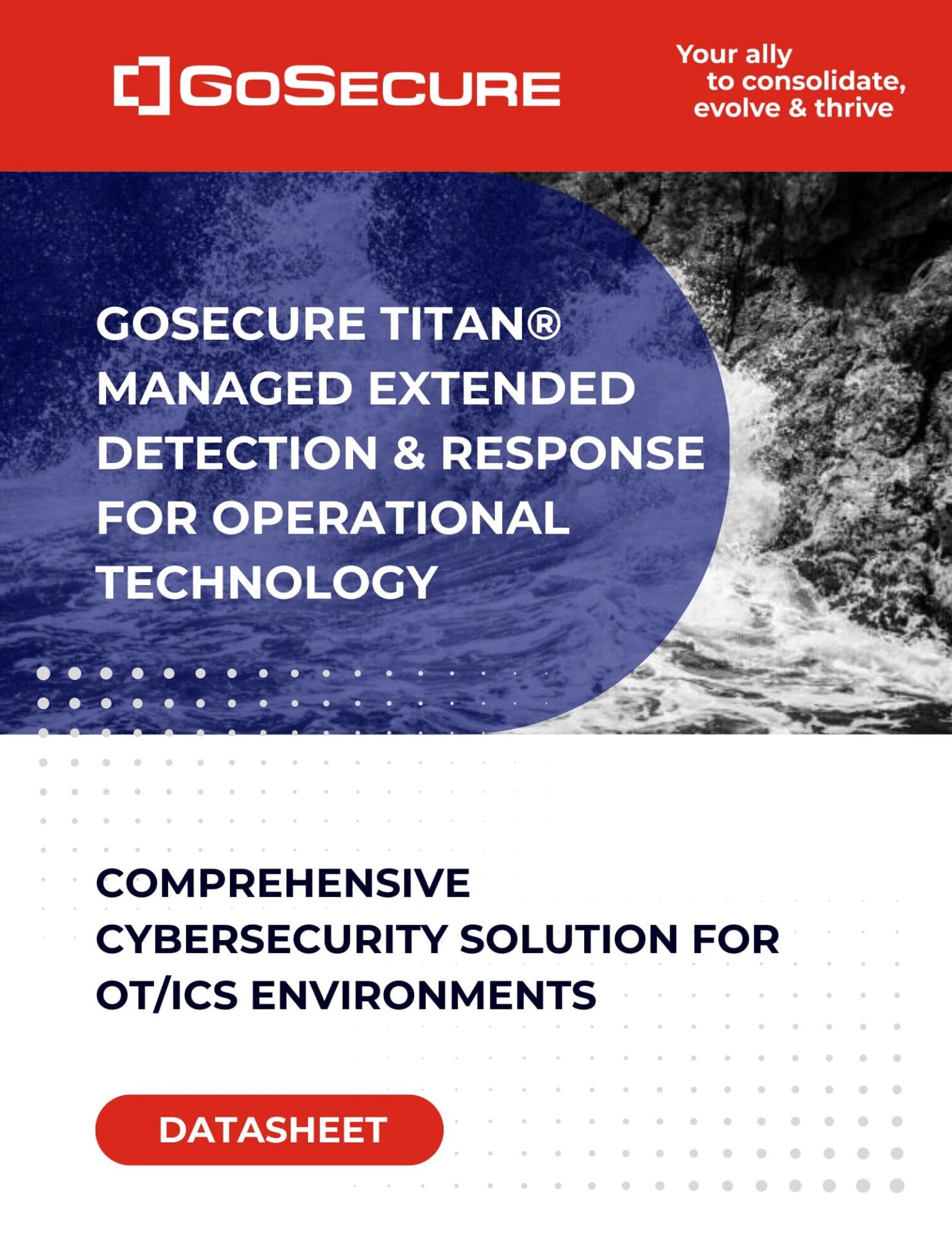 GoSecure Titan Managed Extended Detection and Response for Operational Technology Datasheet Cover Photo