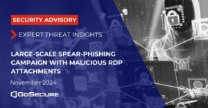 Security Advisory Large-Scale Spear-Phishing Campaign with Malicious RDP Attachments