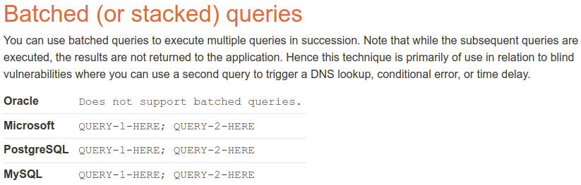 PortSwigger's documentation about batched queries